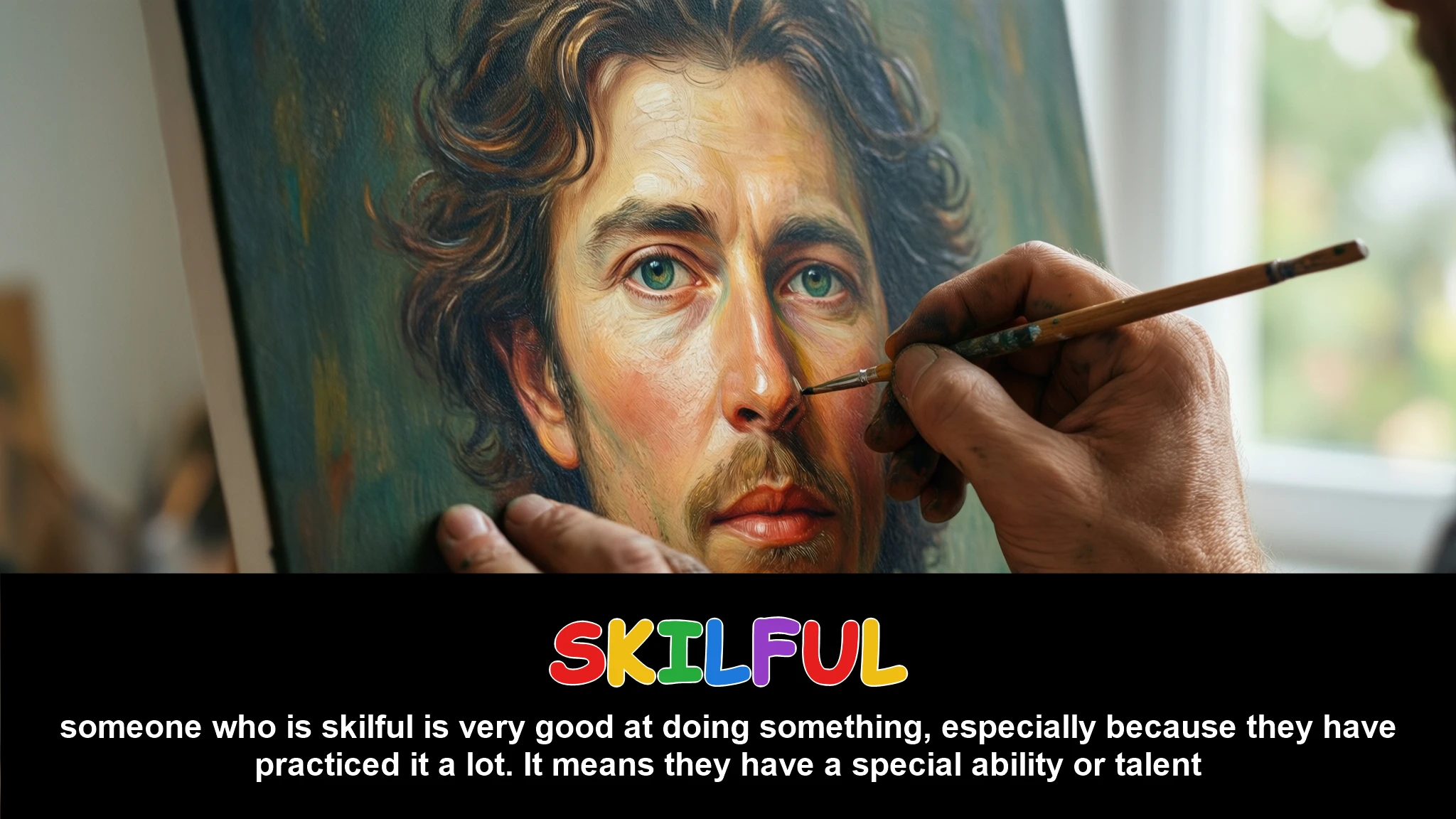 English Illustration for skilful